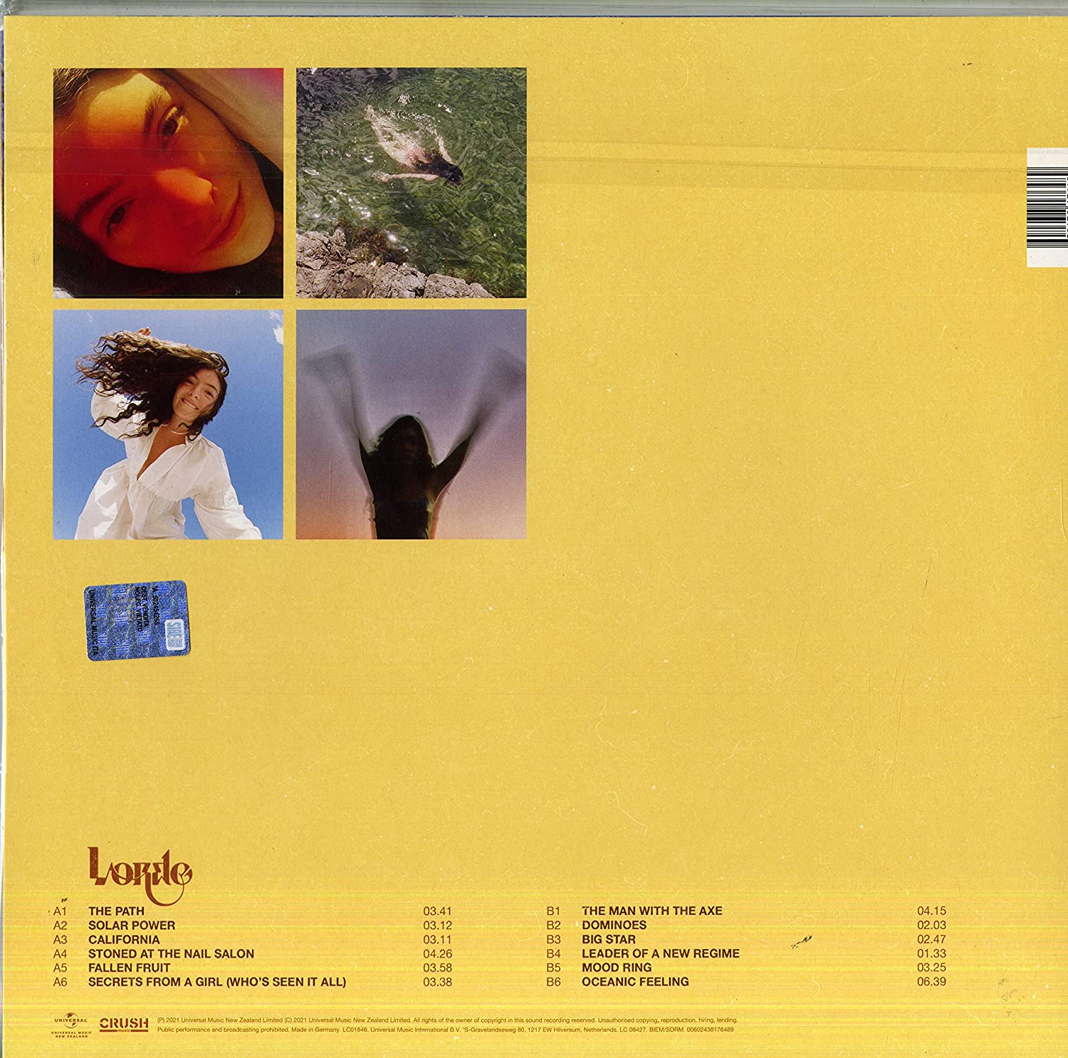 Lorde - Solar Power - Vinilo - Imagen 2