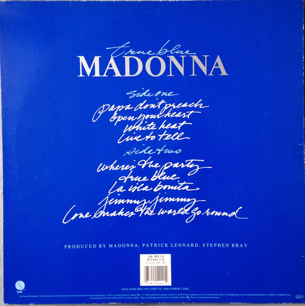 Madonna - True Blue (Edicion Nacional) - Vinilo - Imagen 2